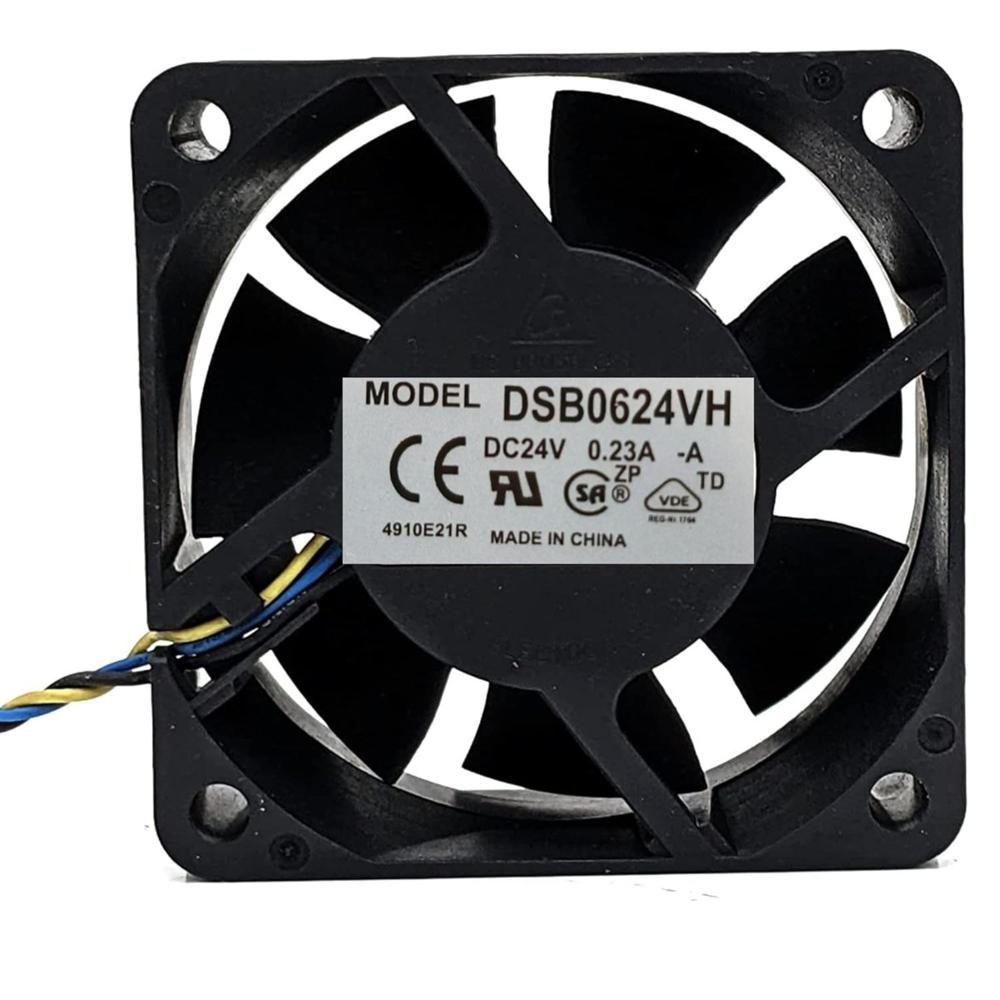 Delta DSB0624VH 24V DC 0.23A DC Industrial Brushless Air Cooling Fan 5000 RPM 6025mm 3Wire