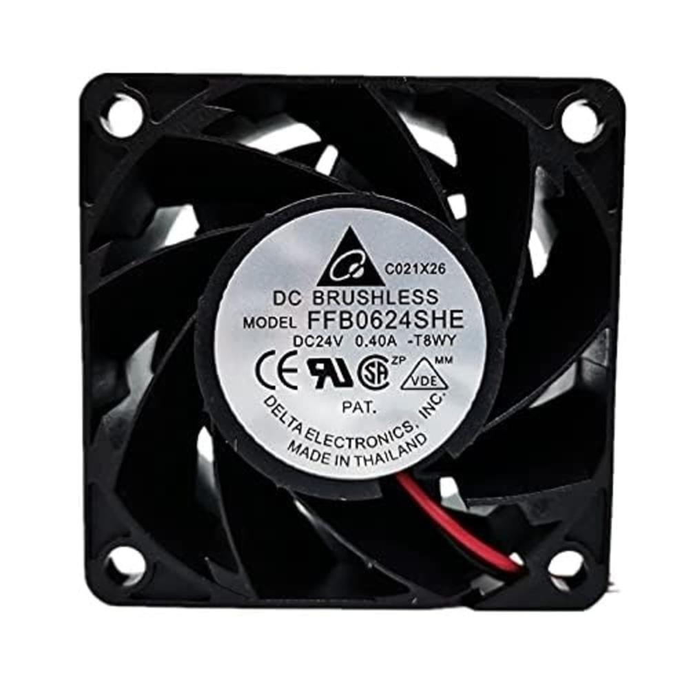 Delta FFB0624SHE Axial Fan 24V DC 0.40A DC Brushless Air Cooling Fan 4500 RPM 6038mm 2Wire