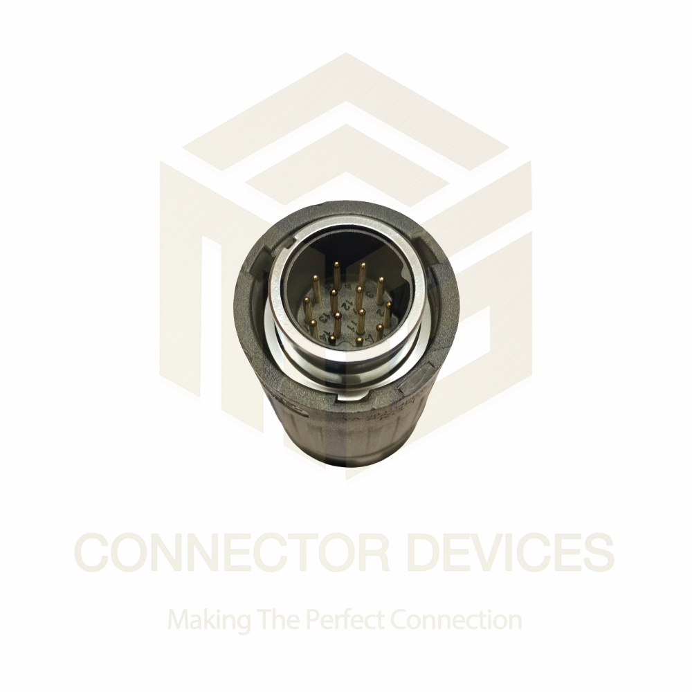 YA20 250V 5A 14Pin Male Plug IP67 Waterproof Power Connector Plastic + Metal Shell Solder Terminal