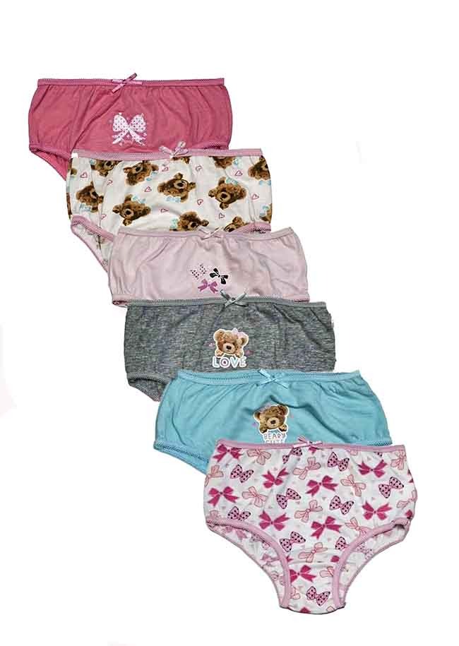 G22141 Girls Printed Briefs