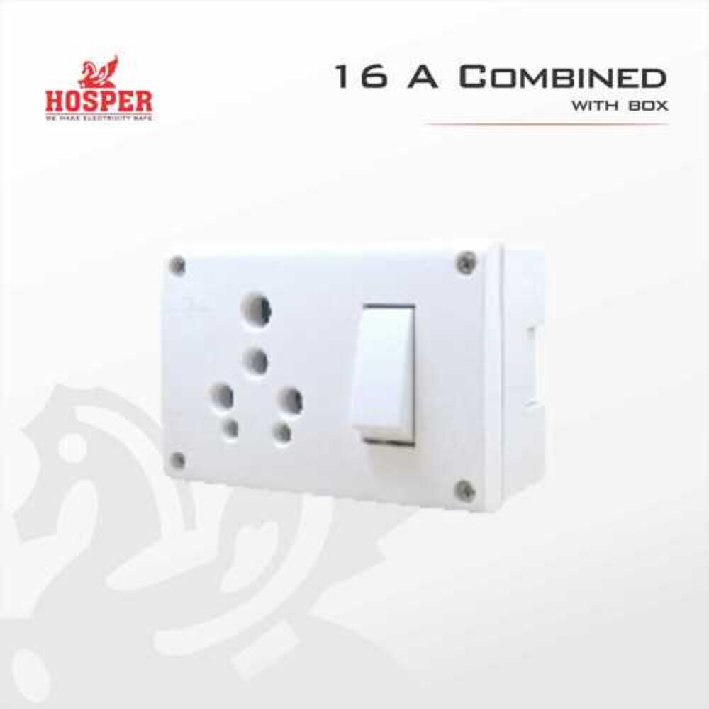 16 Amp Combined - Color: White
