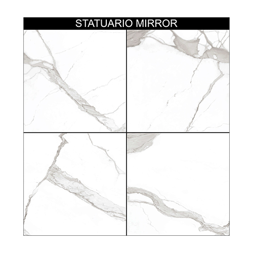 1200x1200 Statuario Mirror Confy White Tiles
