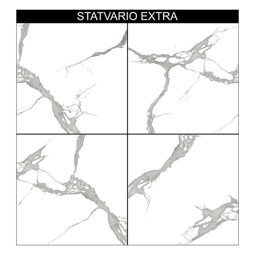 1200x1200 Statvario Extra Confy White Tiles