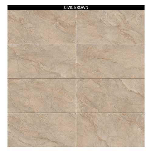Civic Brown Glossy Designer Tiles