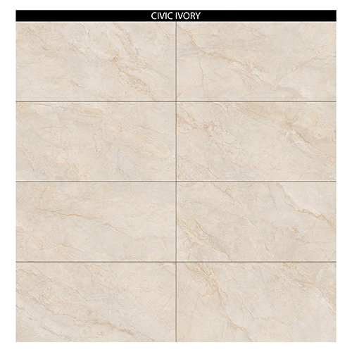 Civic Ivory Glossy Designer Tiles