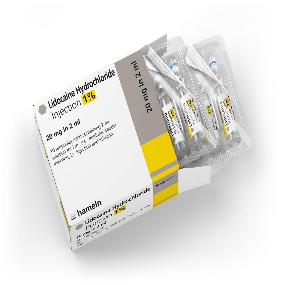 Premium Quality Lidocaine Hydrochloride Injection 1% 20mg in 2ml Fast Delivery