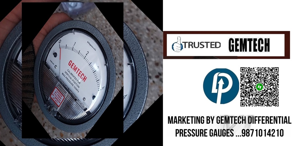 GEMTECH - DIFFERENTIAL PRESSURE GAUGE | Ghatkopar Industrial Estate Maharashtra