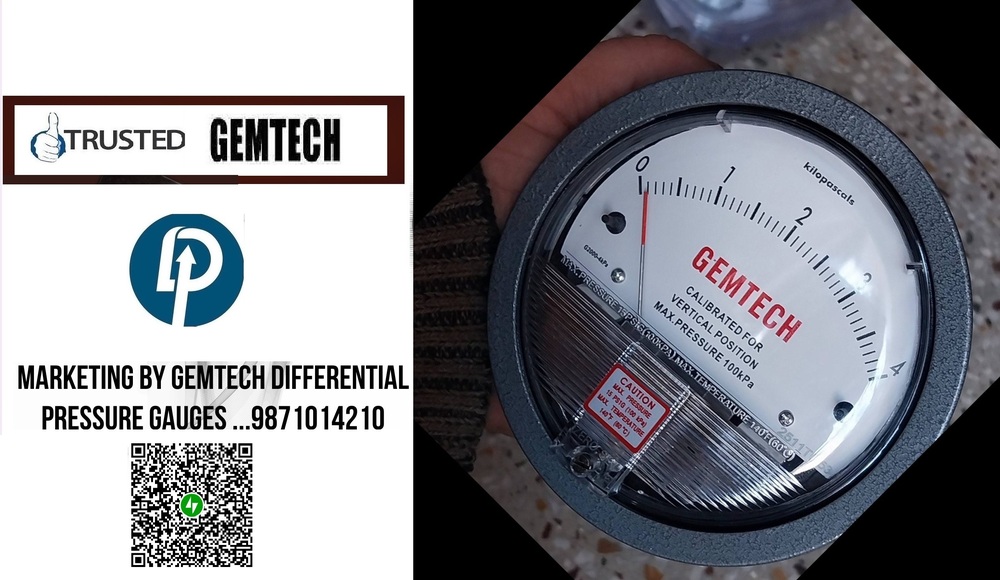 GEMTECH - DIFFERENTIAL PRESSURE GAUGE | Ghatkopar Industrial Estate Maharashtra