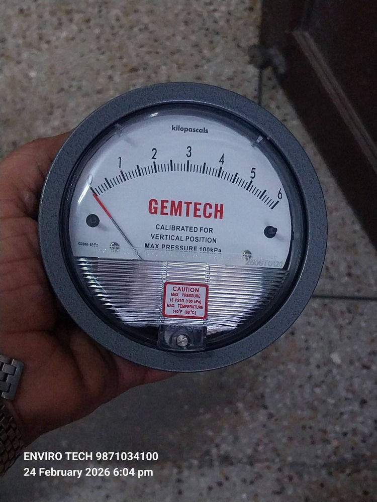 GEMTECH Differential Pressure Gauge Distributor Form Gadag Karnataka