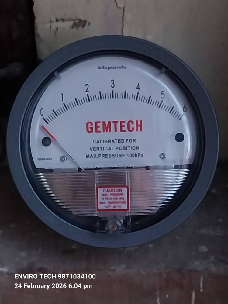 GEMTECH Differential Pressure Gauge Distributor Form Gadag Karnataka