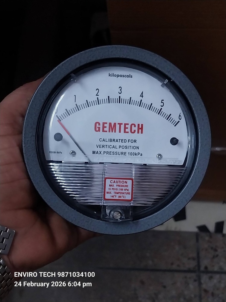 GEMTECH Differential Pressure Gauge Distributor Form Gadag Karnataka