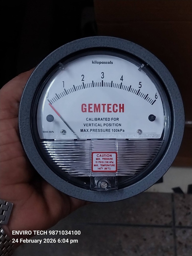 GEMTECH Differential Pressure Gauge Distributor Form Gadag Karnataka