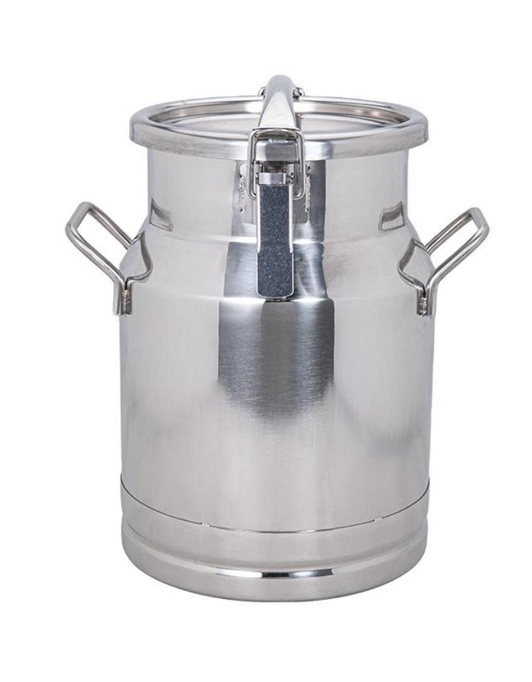 Modern Stainless Steel Milk Can For Kitchen Storage Bucket For Food Bean Flour Oil Sugar Cookie Storage - Capacity: 5-10 Ltr
