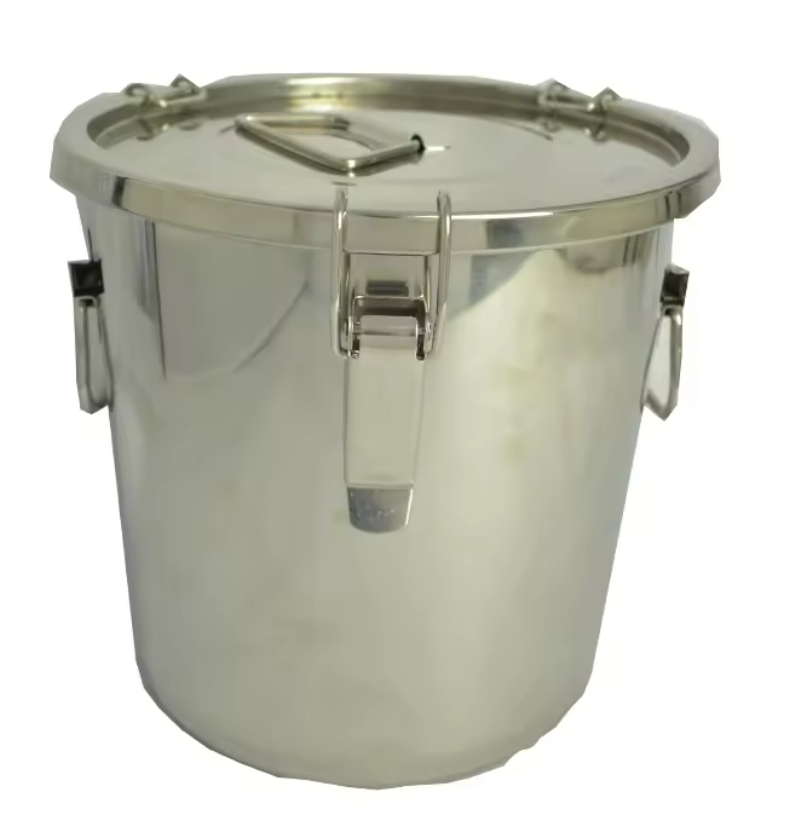 Modern Stainless Steel Milk Can for Kitchen Storage Bucket for Food Bean Flour Oil Sugar Cookie Storage