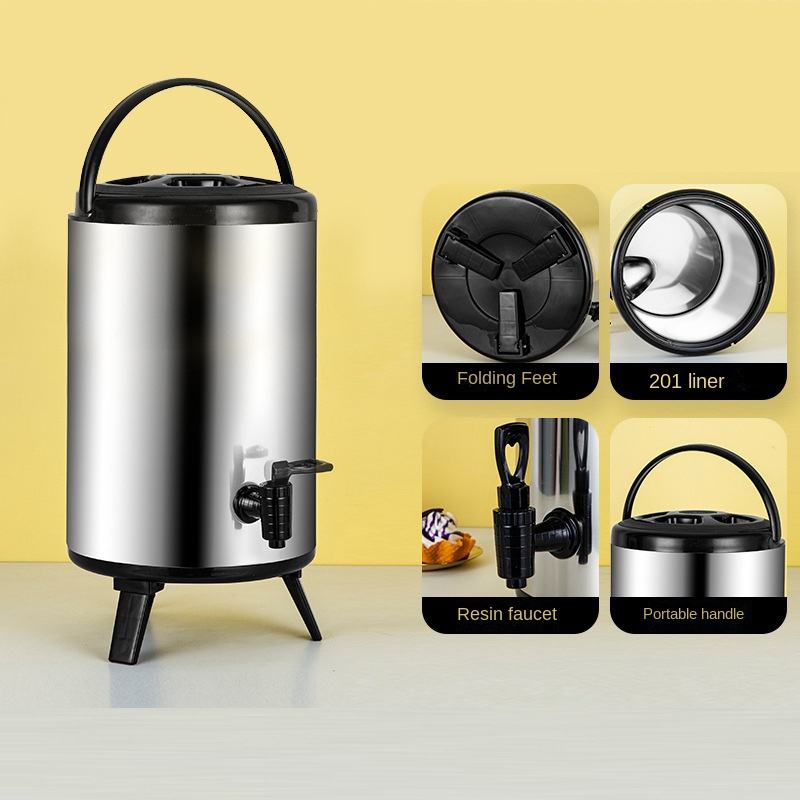 Modern Stainless Steel Milk Can for Kitchen Storage Bucket for Food Bean Flour Oil Sugar Cookie Storage