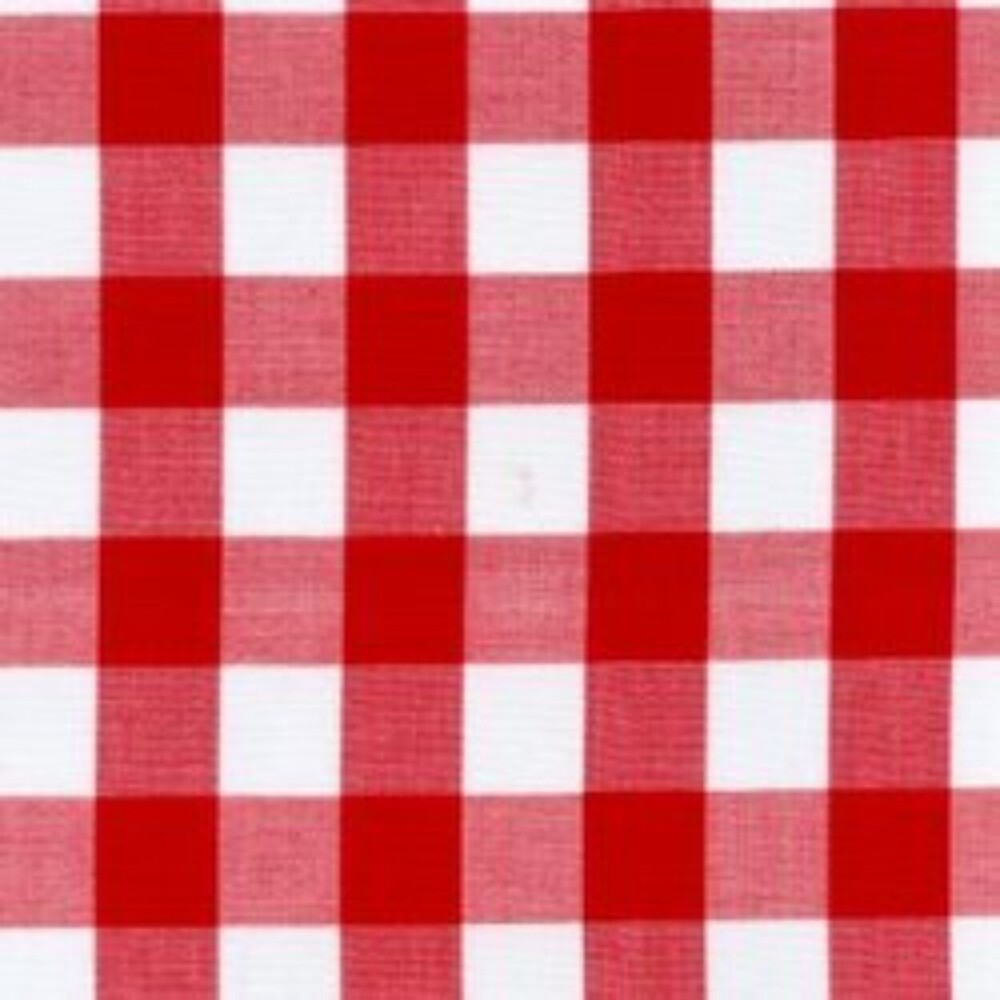 Gingham Checked Fabric - Color: Green