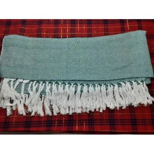 Plain Cotton Scarf - 100% Cotton, Hand-knitted, Available In Various Colors, Plain Pattern, Perfect For Winter Daily Use