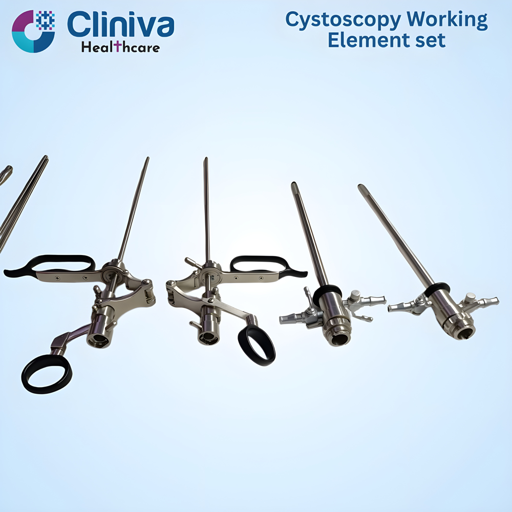 Cystoscopy Working Element set Bipolar Passive Double Stem Storz compatible