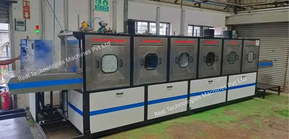 Multistage Ultrasonic Cleaning Machine With Rpa Oiling
