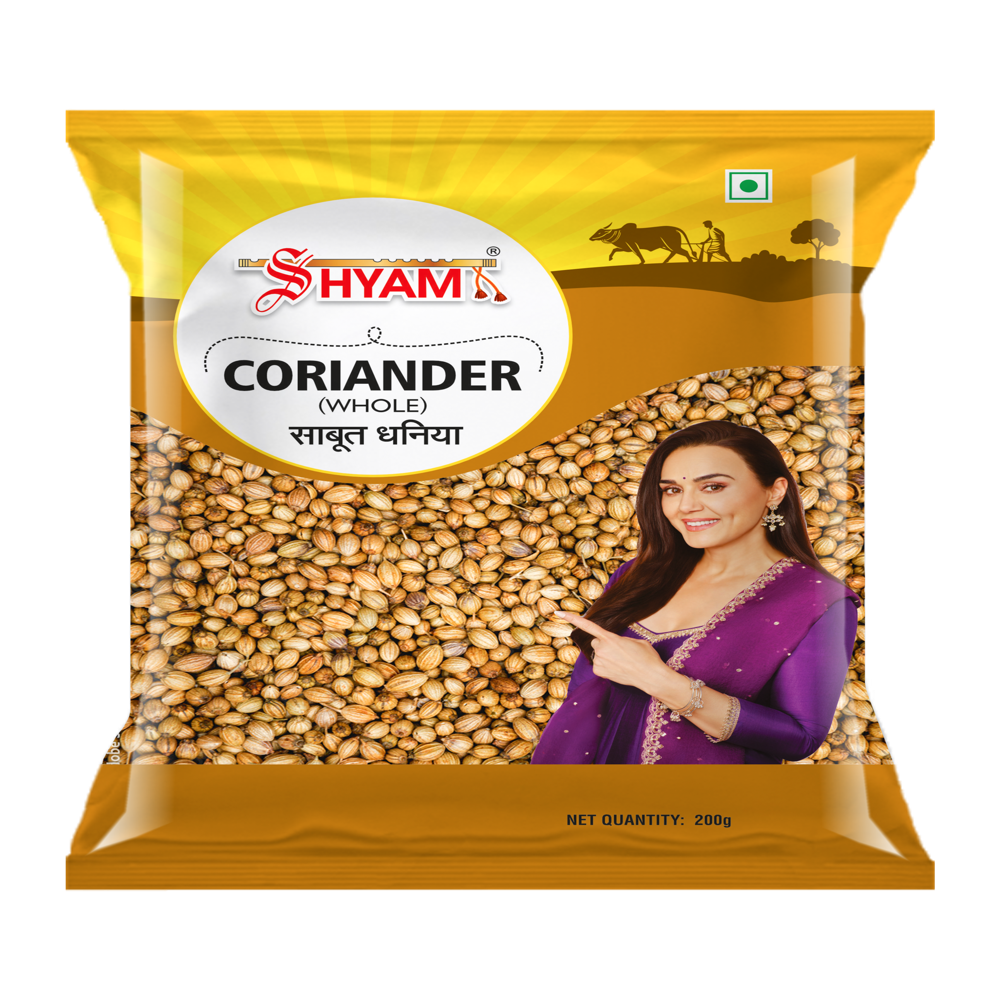 Shyam Coriander Whole - Color: Greenish Brown