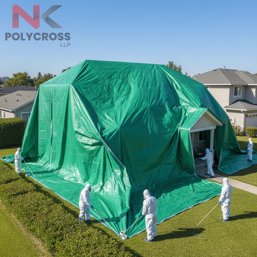Termite Fumigation Sheet - Color: Blue