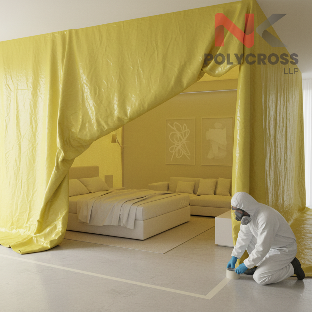 Termite Fumigation Sheet - Color: Blue
