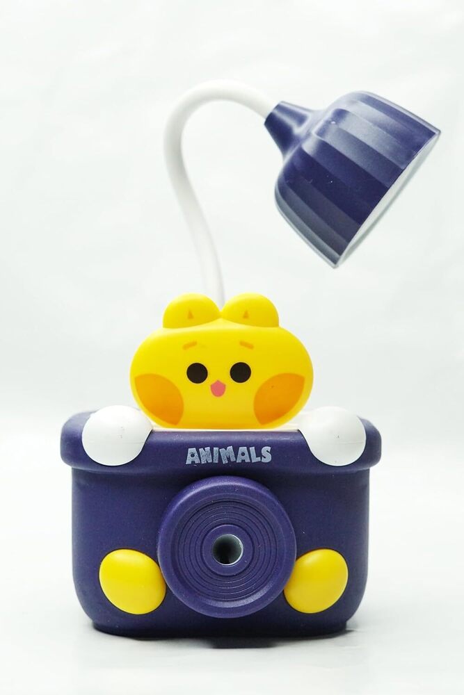 FUBIX Animal Camera Desk Lamp with LED Light, Pencil Holder and Sharpener