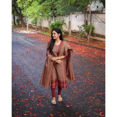 COTTON 3 PIECE KURTI SET