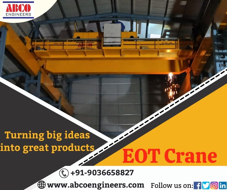 Double-girder Eot Cranes - Color: Yellow
