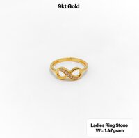 9KT Gold Ladies Ring Stone