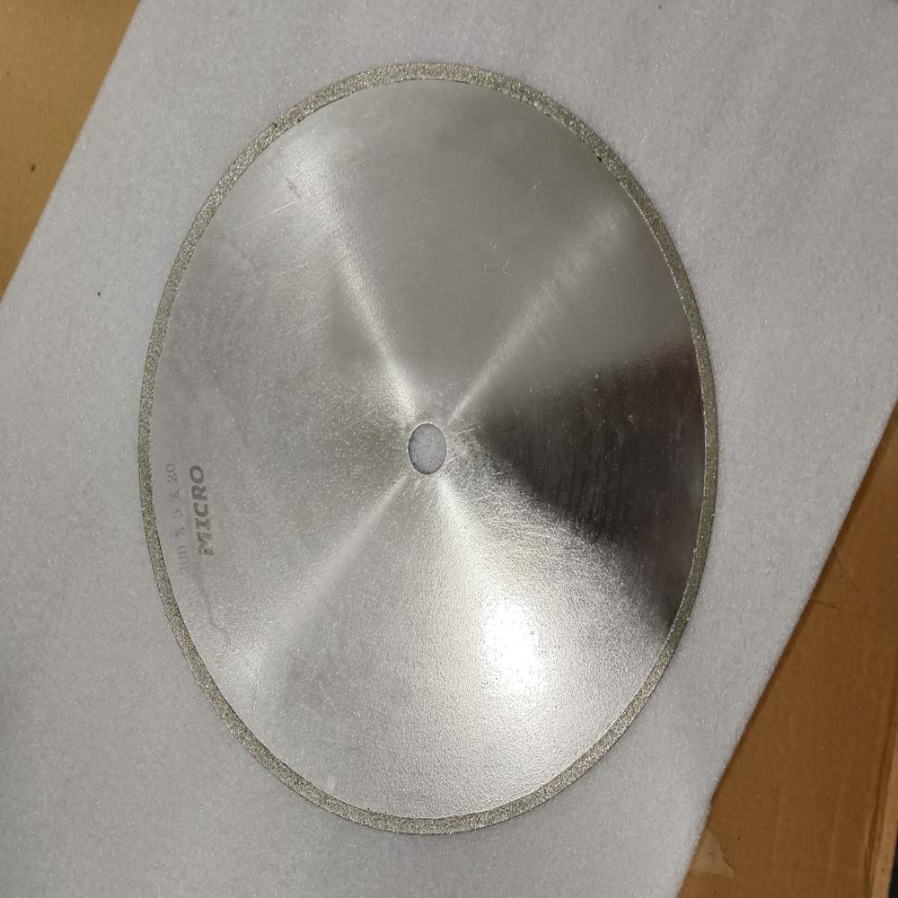 Electroplated Cutting Wheel - Steel Core 100x2x20 Mm, Silver Abrasive Coating, Electroplated Bond | Precision Cutting, Minimal Chipping, Wet/dry Use