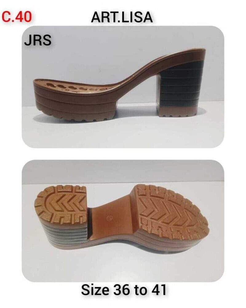 C-40 Lisa 36 To 41 Size Mens Pu Sole - Color: Black