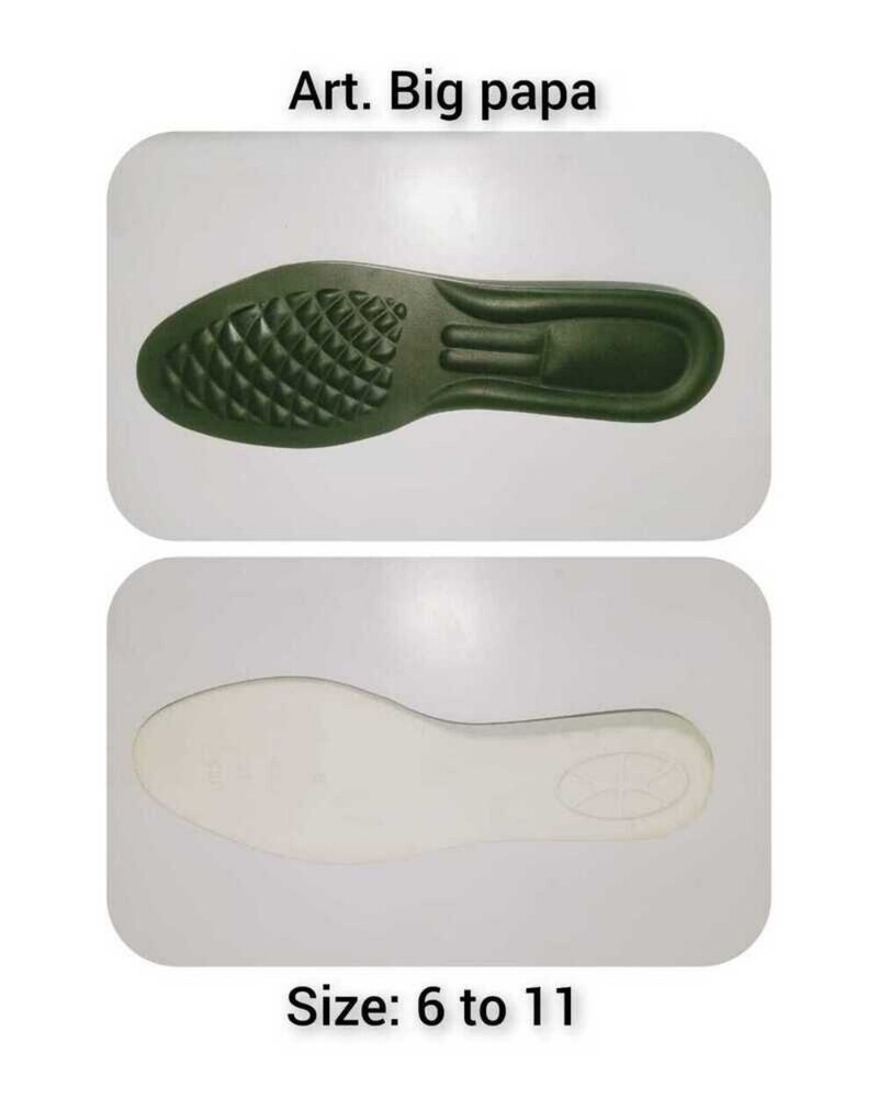 6 To 11 Size Big Papa Mens Pu Sole - Color: Green