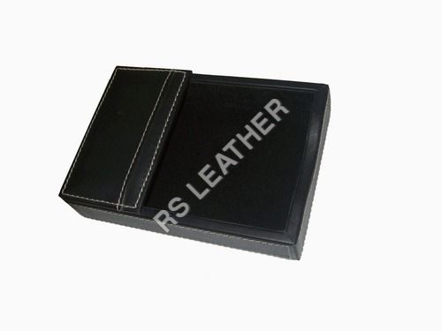 Brown Leather Memo Holder