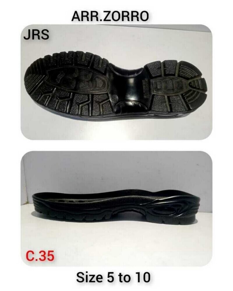 C-85 Dudy 6 To 11 Size Pu Ssafety Shoe Sole - Color: Black