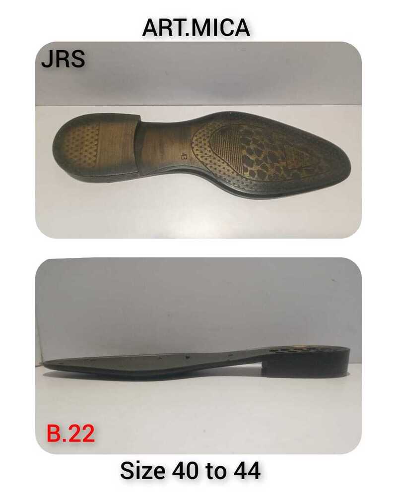 B-22 Mica 40 To 44 Size TPR Formal Shoe Sole