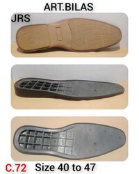 C-72 40 To 47 Size Bilas Tpr Shoe Sole - Color: Black
