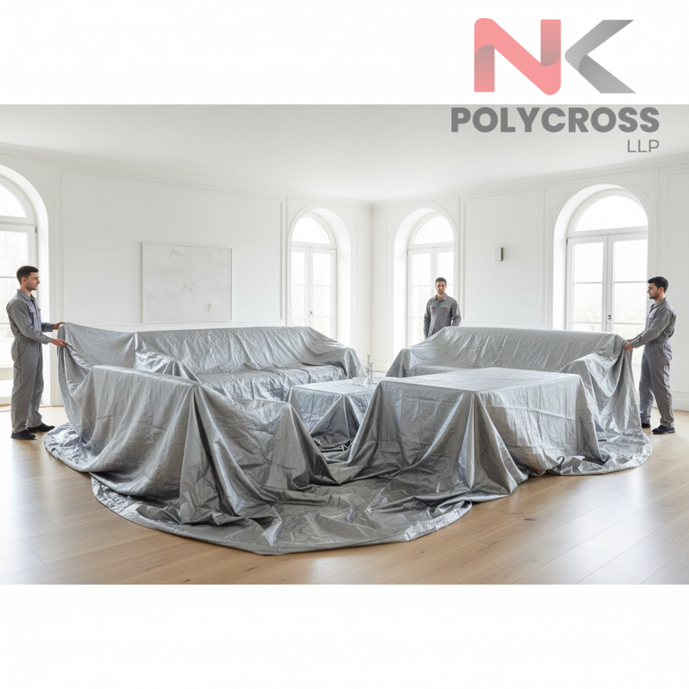 Moving House Furniture Cover - Color: Blue