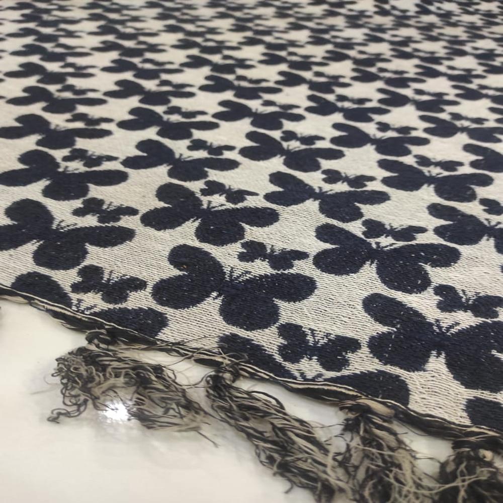 Polyester Cotton Throws - 320 Gsm, Jacquard Woven Design For Bed, Couch, Sofa, Draping | Available In All Colors, Good Quality