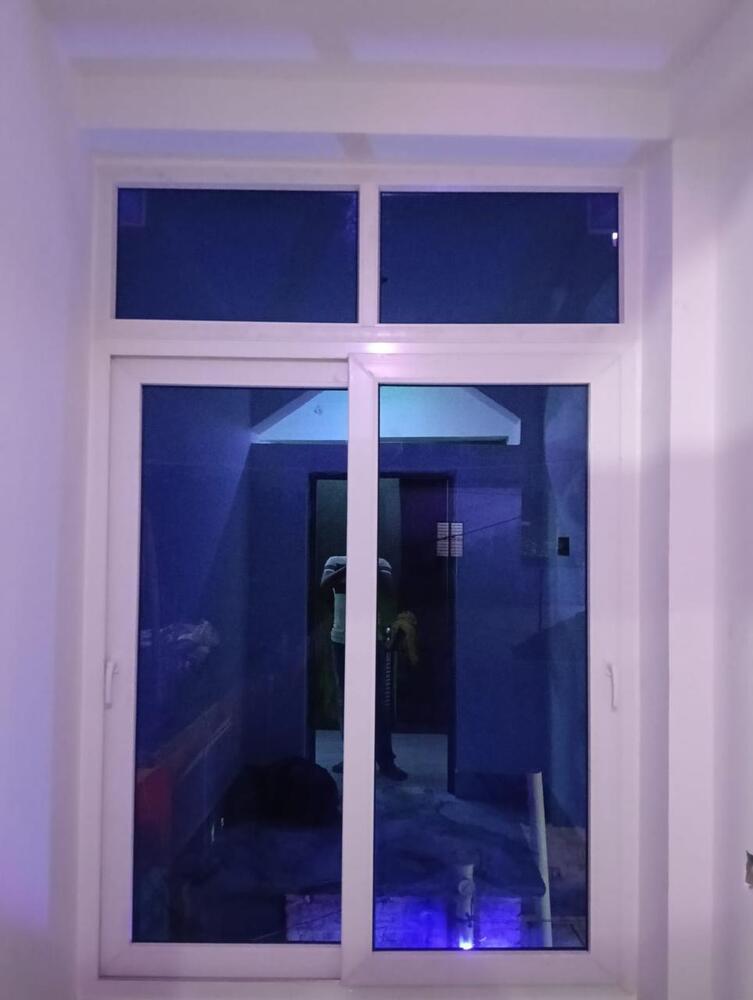UPVC 2 ट्रैक विंडो