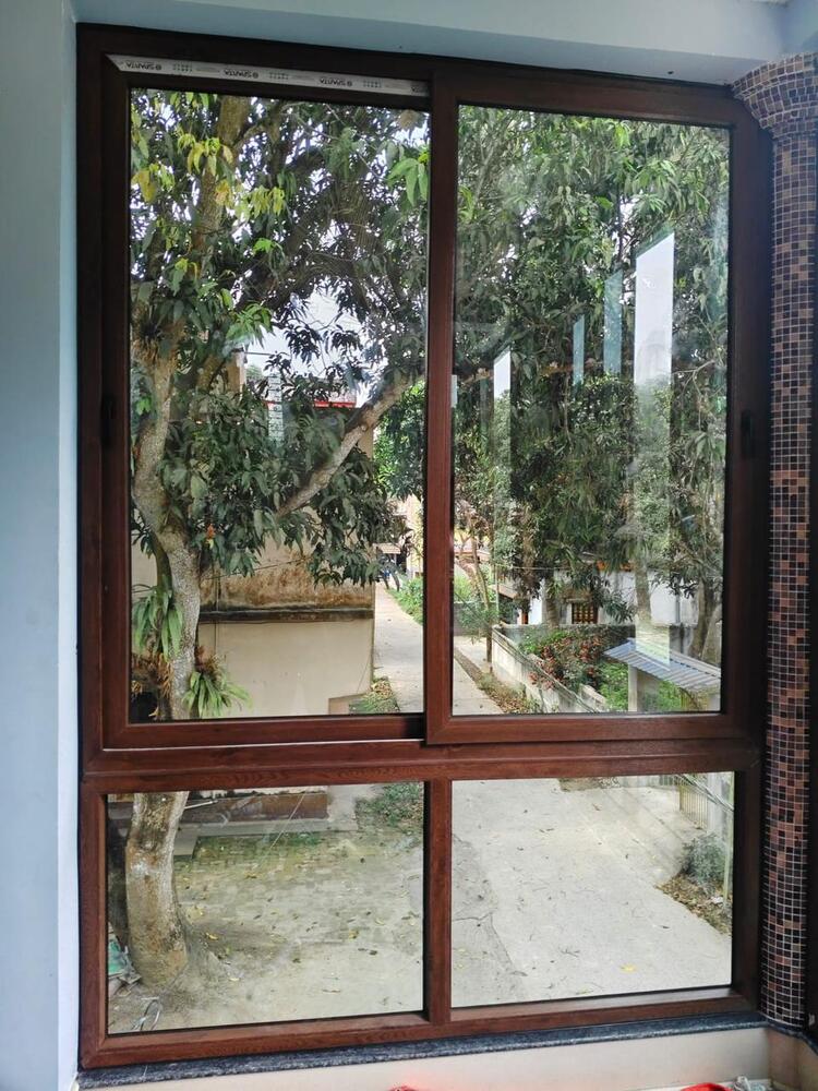 30 मिमी 2 ट्रैक UPVC खिड़कियों का फ्रेम
