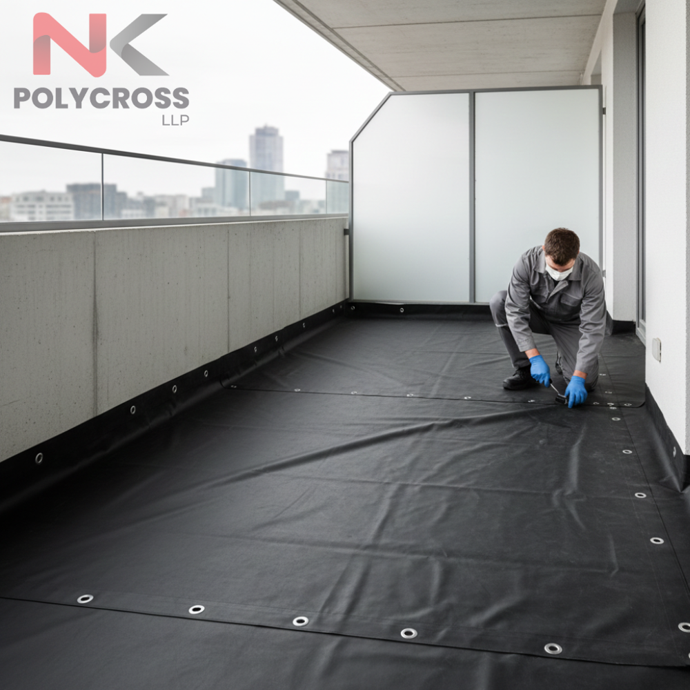 Balcony Waterproof Lining - Color: Blue