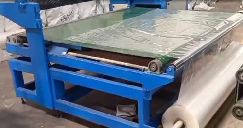 Automatic Mattress Compress And Roll Packing Machine