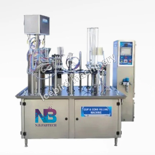 Stainless Steel Automatic Ice Cream Cup Cone Filling Machine
