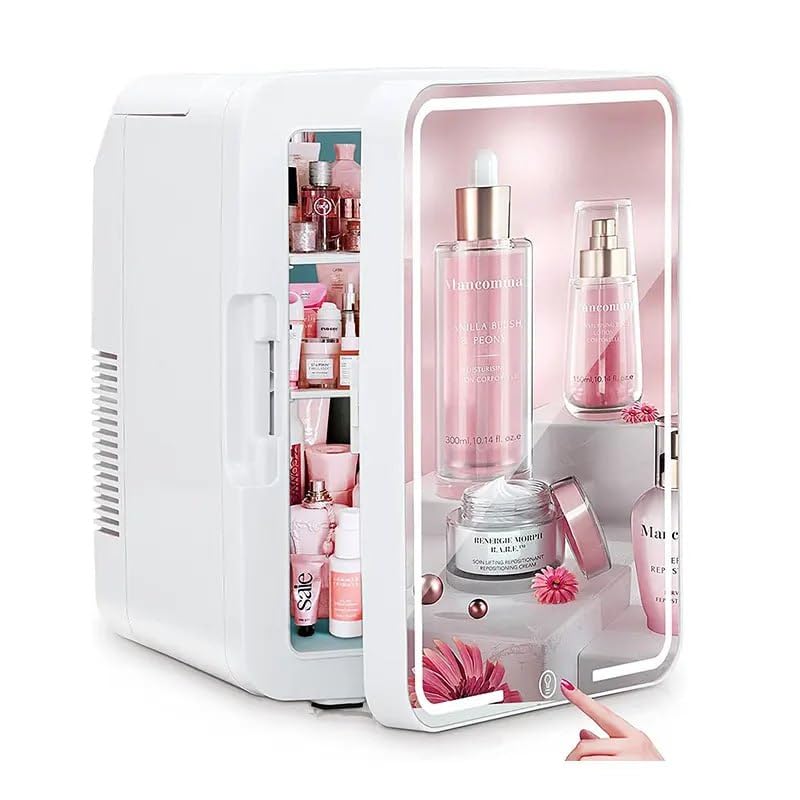 Skincare Fridge With Mirror And Lights