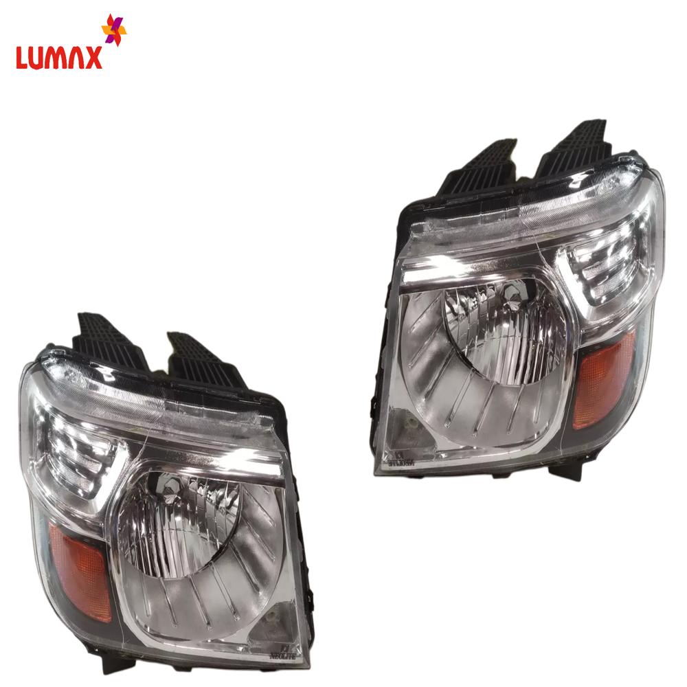 Lumax Headlight Assembly With Adjustable Motor For Mahindra  Bolero Pickup 2022-now - Body Material: Plastic