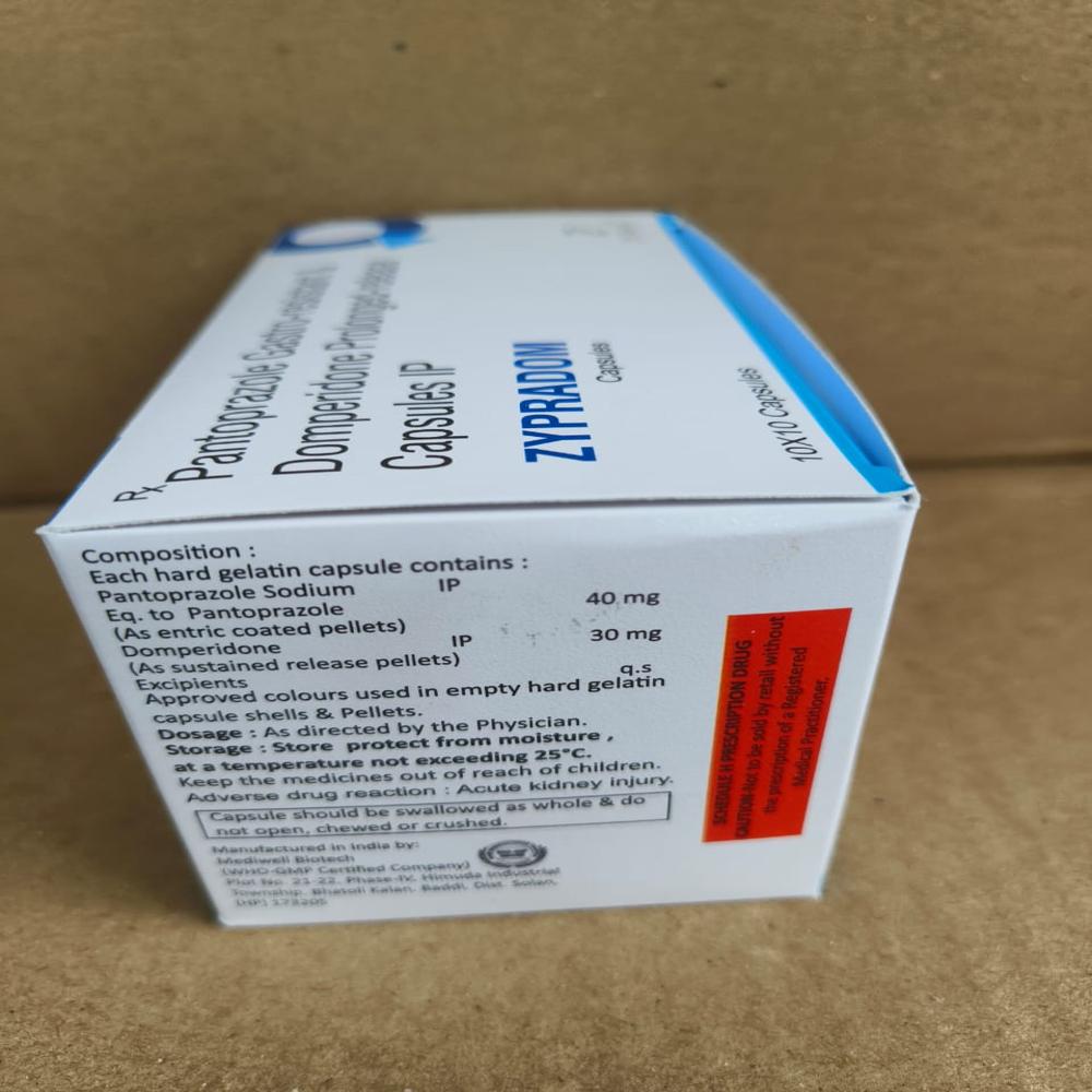 Pantoprazole Gastro-Resistant And Domperidone Prolonged-Release Capsules IP