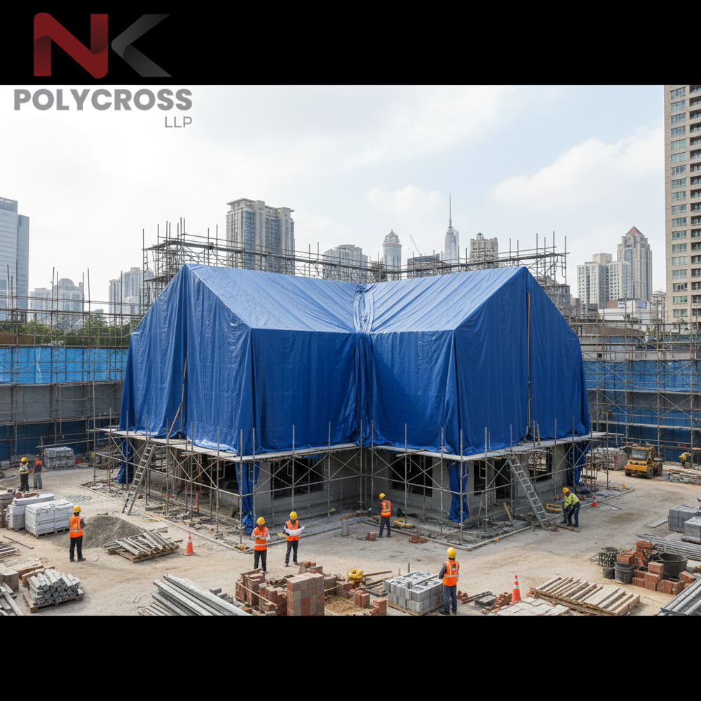 Home Construction Cover - Color: Blue