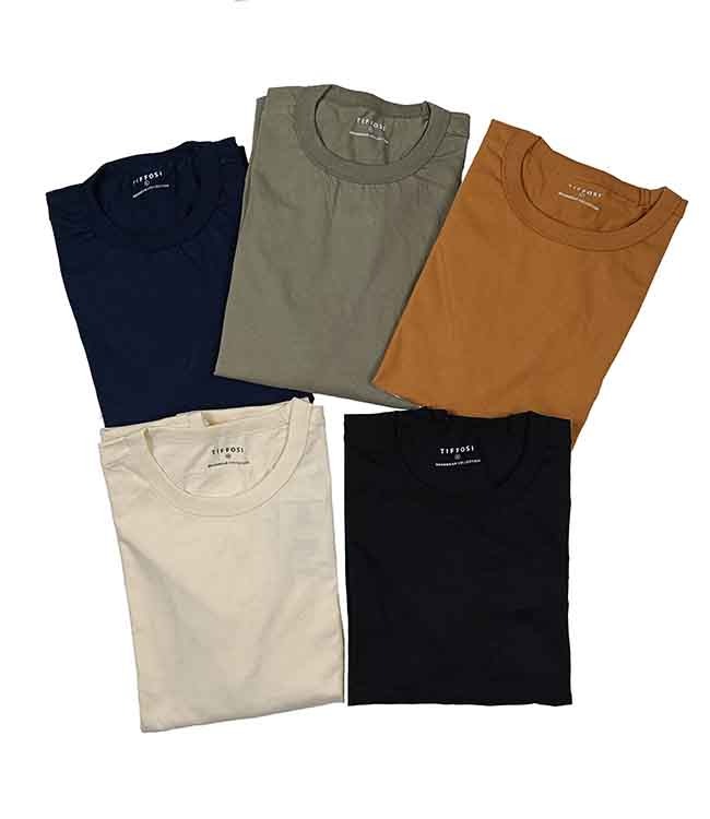 M11526 TIFFOSI Mens Long Sleeve Heavy GSM T-Shirts