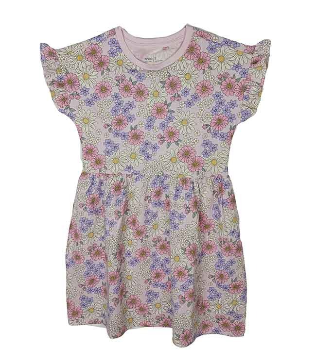 G22149 H&M and Anko Girls Short Sleeve Printed Dress